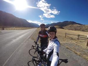 Megan and her boyfriend Joel going for a ride [where] in [year]